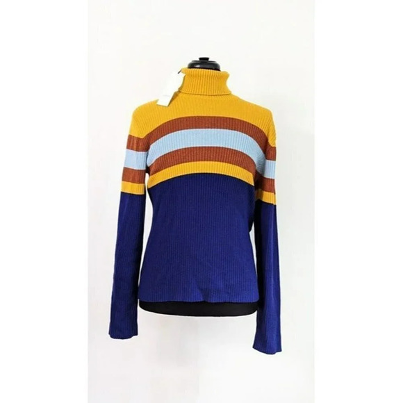 NWT Gucci Men's Wool Multi Striped Turtleneck Sweater Size S (MSRP $980) - Picture 3 of 9
